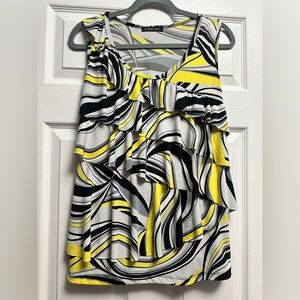 Linda Leal Sleeveless Ruffle Top